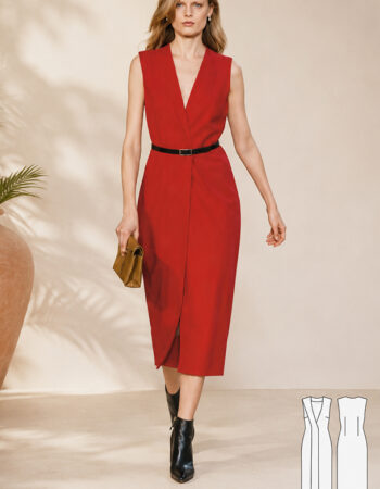 Patrón vestido chaleco largo gratis en PDF