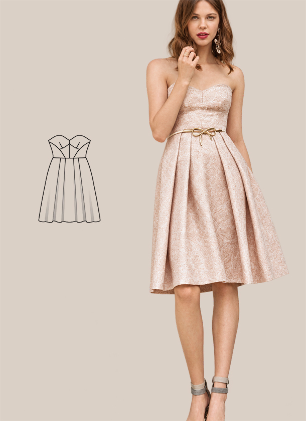 Patrón vestido palabra de honor patrón vestido palabra de honor gratis PDF
