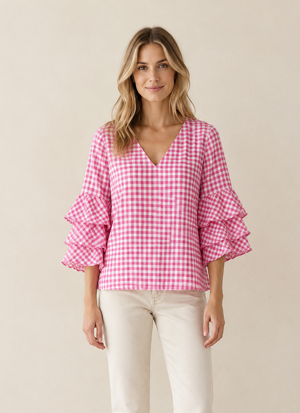 Patrón blusa con volantes Patrón blusa con volantes gratis PDF