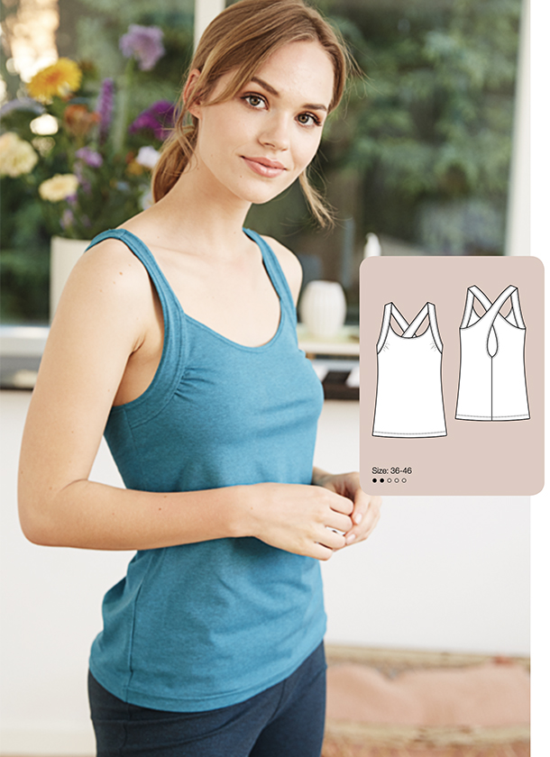 Patrón camiseta tirantes Yog patrón camiseta tirantes gratis en PDF